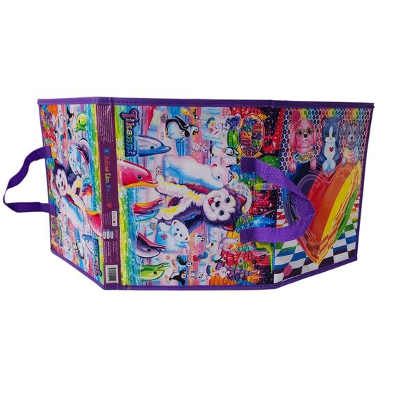Lisa Frank Vibrant Multicolor Tikanni Wolf Art Activity Tri Fold Binder Set - Picture 11 of 13